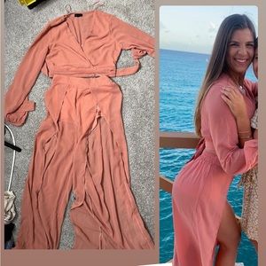 Cropped top and pant set